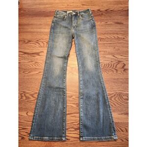 Pilcro Bootcut Jeans Womens 25 Blue Medium Wash Stretch Denim Mid Rise Anthro